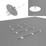 TPO/PVC weldable solar base: Ø200 mm membrane
