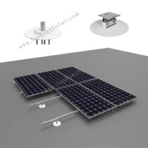 TPO/PVC membrane roof solar mounting system with weldable bases and rails TPO/PVC membrane roof solar mounting system with weldable bases and rails