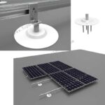 Flexible TPO PVC Membrane Roof Solar Panel Mounting Bracket