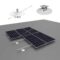 TPO/PVC membrane roof solar mounting system with weldable bases and rails